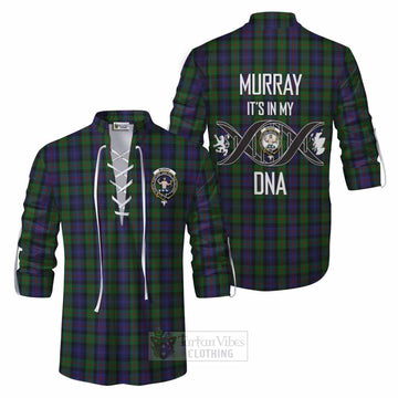 Murray Tartan Ghillie Kilt Shirt with Family Crest DNA In Me Style