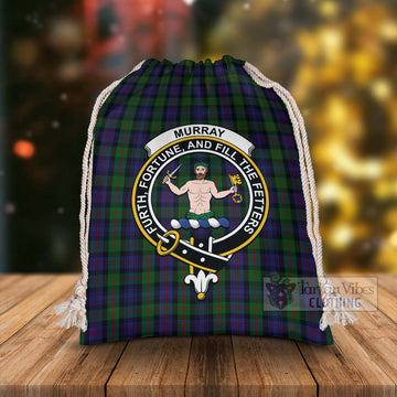 Murray Tartan Christmas Santa's Bag with Family Crest