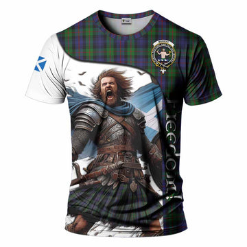 Murray Crest Tartan T-Shirt Inspired by the Freedom of Scottish Warrior