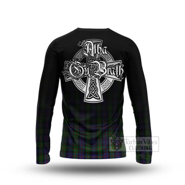 Murray Tartan Long Sleeve T-Shirt Featuring Alba Gu Brath Family Crest Celtic Inspired