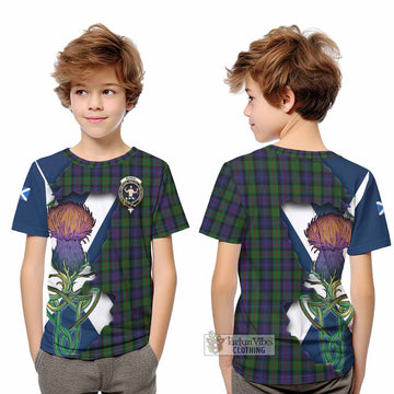 Murray Tartan Family Crest Kid T-Shirt Scottish Thistle Celtic Inspired - Tartan Vibes Clothing