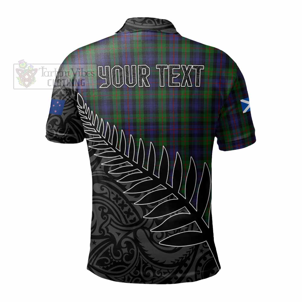 Murray Crest Tartan Polo Shirt with New Zealand Silver Fern Half Style