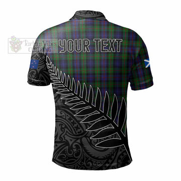 Murray Crest Tartan Polo Shirt with New Zealand Silver Fern Half Style