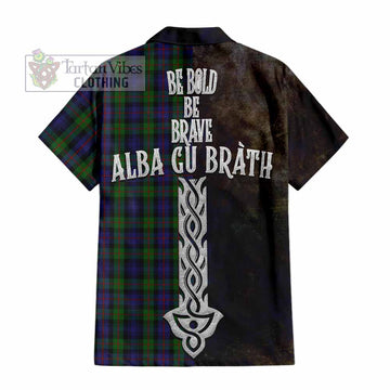 Murray Tartan Family Crest Hawaiian Shirt Alba Gu Brath Be Brave Lion Ancient Style - Tartan Vibes Clothing