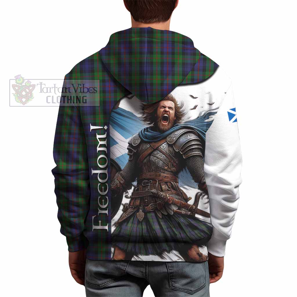 Tartan Vibes Clothing Murray Crest Tartan Hoodie Inspired by the Freedom of Scottish Warrior