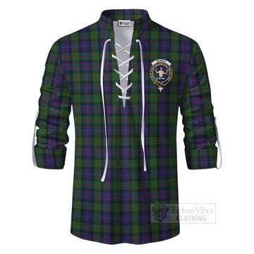 Murray Tartan Ghillie Kilt Shirt with Family Crest DNA In Me Style