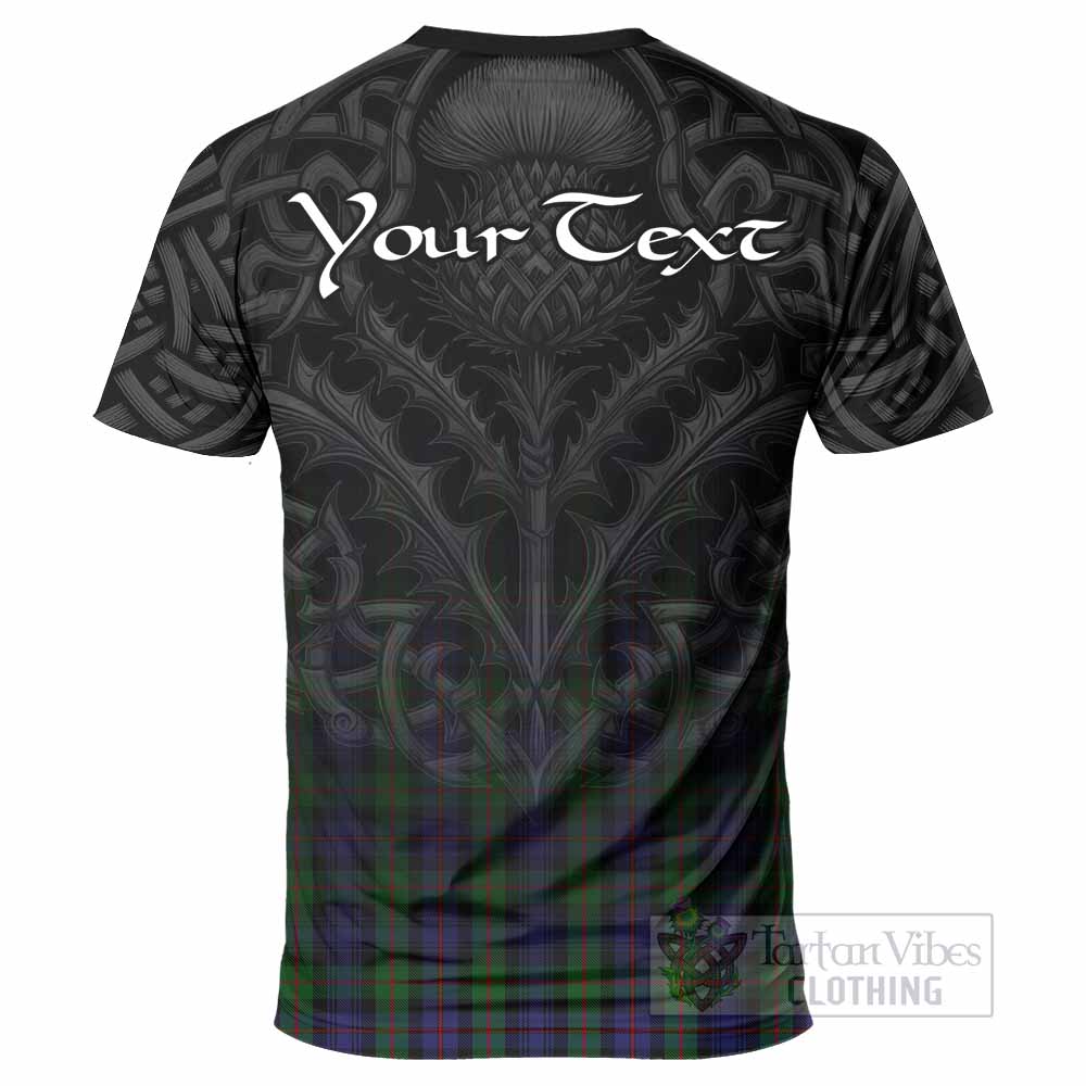 Tartan Vibes Clothing Murray Tartan T-Shirt with Family Crest Celtic Thistle Vibes