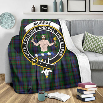 Murray Tartan Blanket with Family Crest