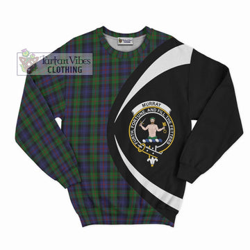 Murray Tartan Sweatshirt with Family Crest Circle Style