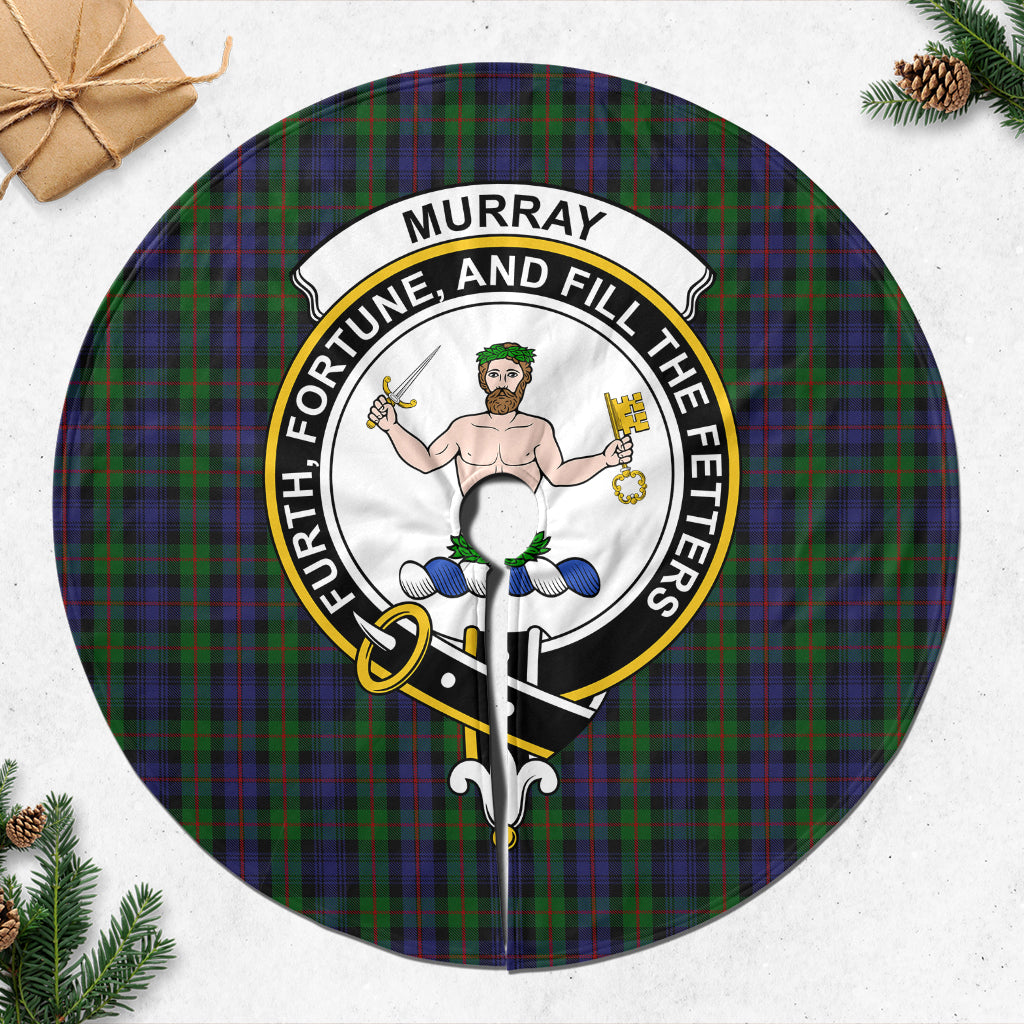 murray-of-atholl-tartan-christmas-tree-skirt-with-family-crest