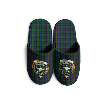 Murray Tartan Home Slippers with Family Crest