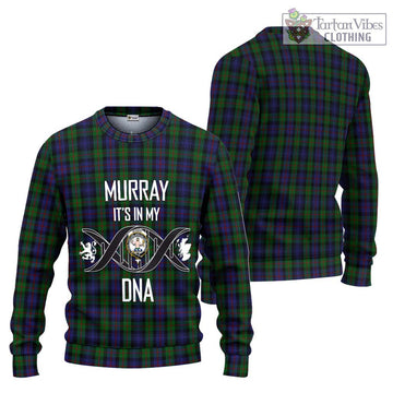 Murray Tartan Ugly Sweater with Family Crest DNA In Me Style