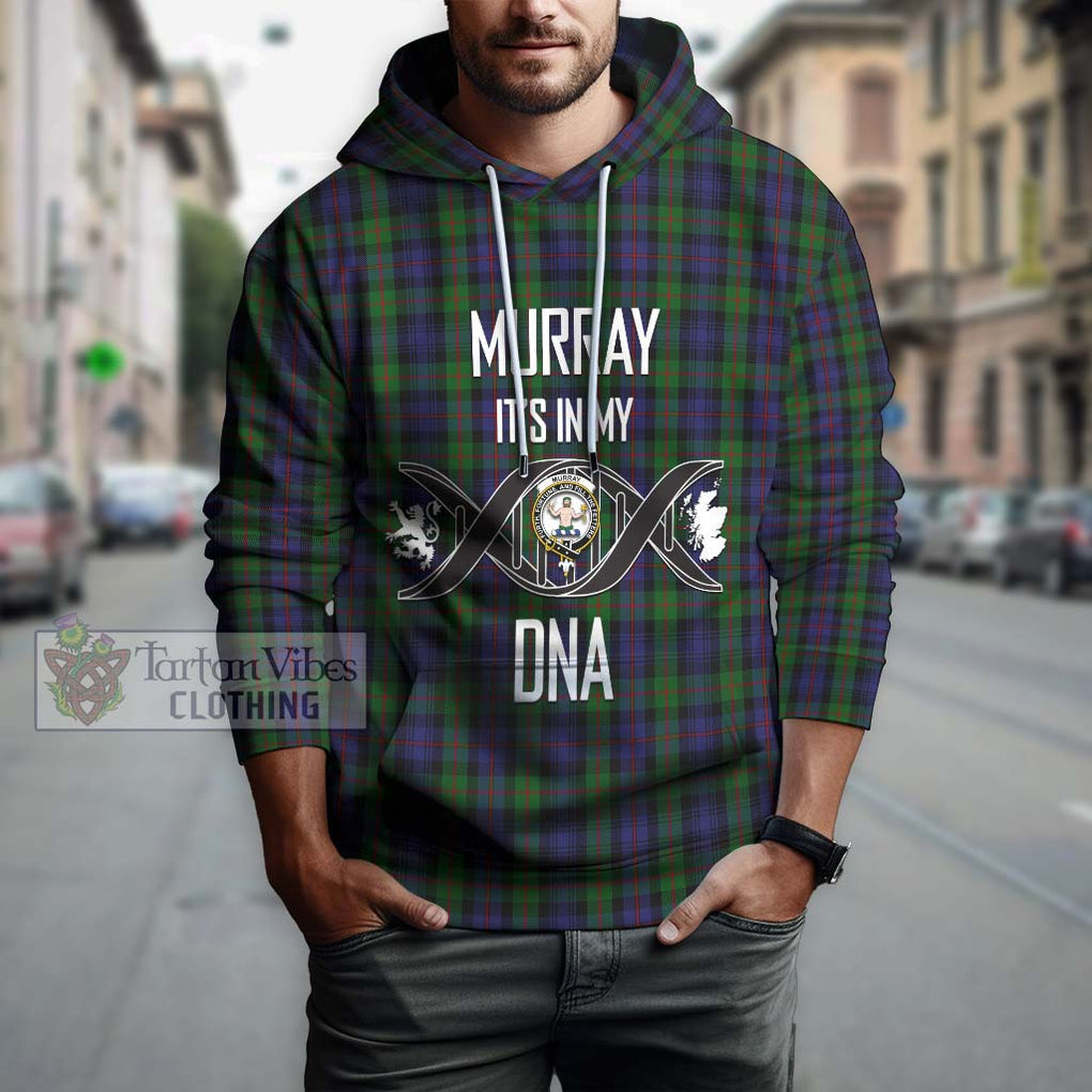 Murray Tartan Hoodie with Family Crest DNA In Me Style Pullover Hoodie - Tartanvibesclothing Shop