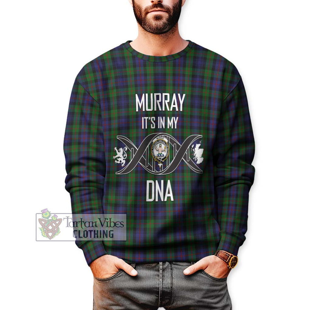 Murray Tartan Sweatshirt with Family Crest DNA In Me Style Unisex - Tartanvibesclothing Shop