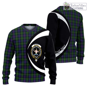 Murray Tartan Ugly Sweater with Family Crest Circle Style