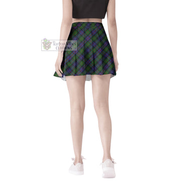 Murray Tartan Women's Plated Mini Skirt Cross Style