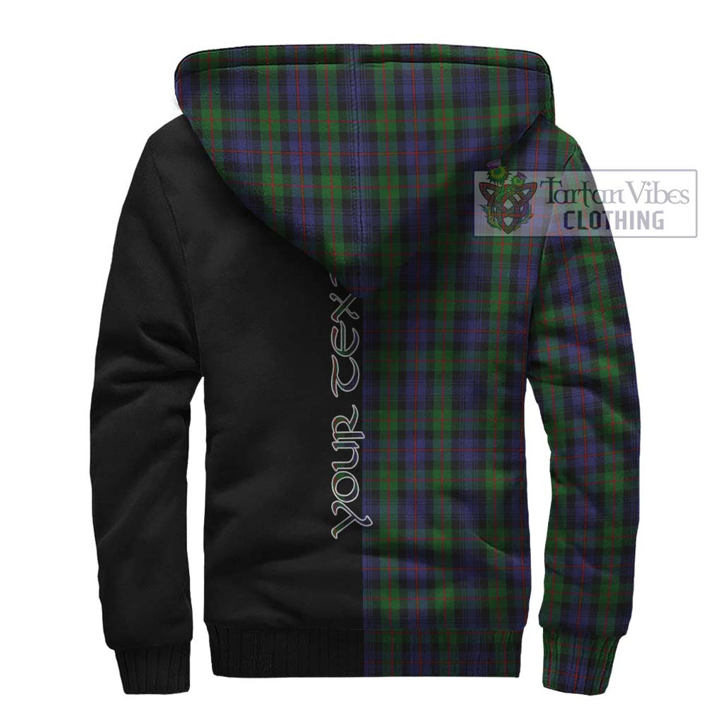 Murray Tartan Sherpa Hoodie with Family Crest and Half Of Me Style - Tartanvibesclothing Shop