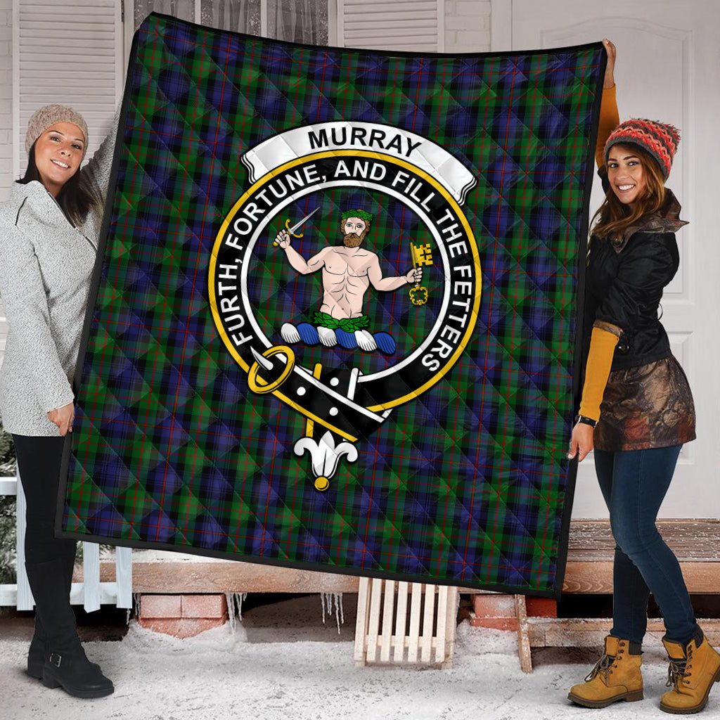 murray-of-atholl-tartan-quilt-with-family-crest