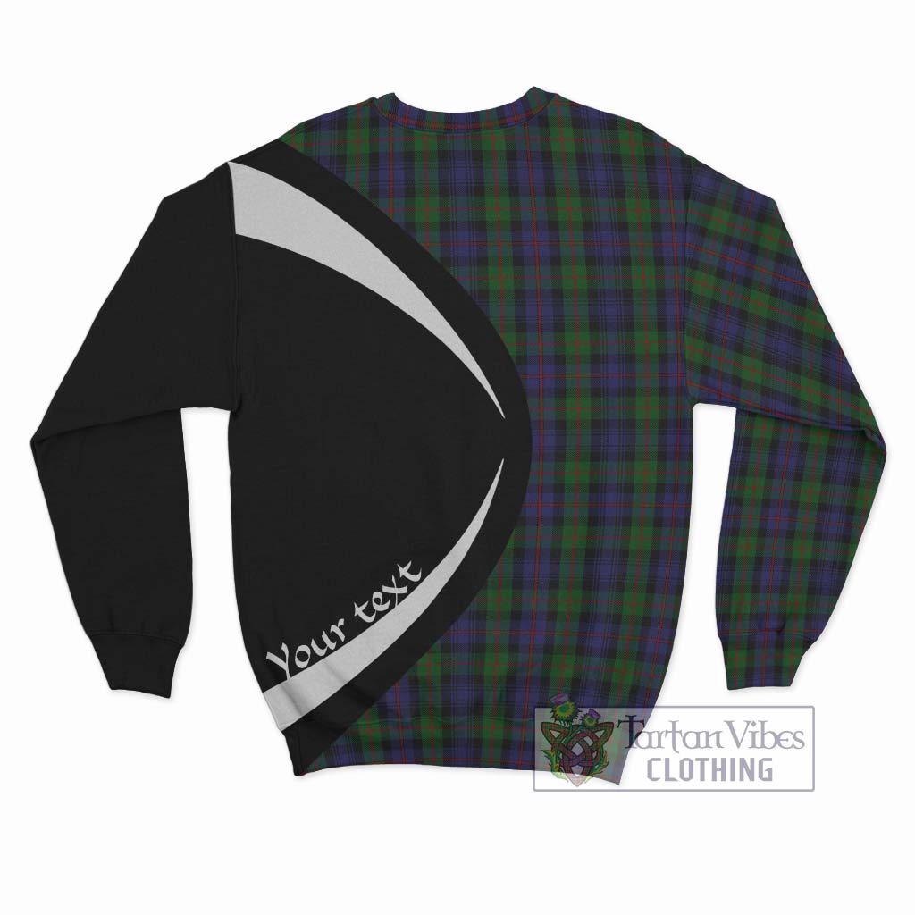 Murray Tartan Sweatshirt with Family Crest Circle Style - Tartan Vibes Clothing