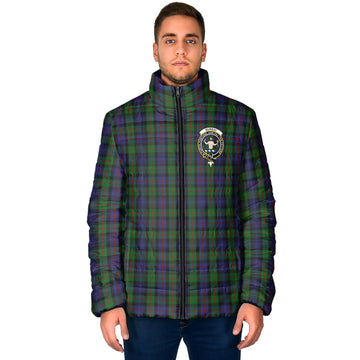 Murray Tartan Padded Jacket with Family Crest