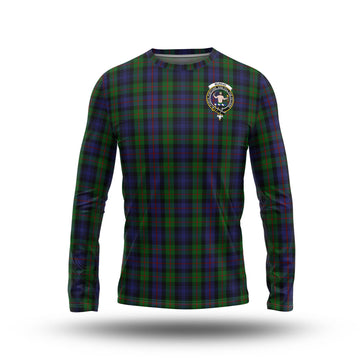 Murray Tartan Long Sleeve T-Shirt with Family Crest