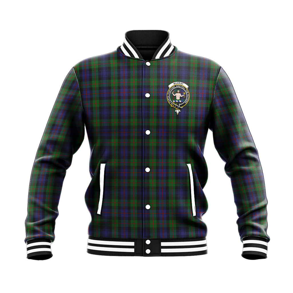 Murray Tartan Baseball Jacket with Family Crest - Tartan Vibes Clothing