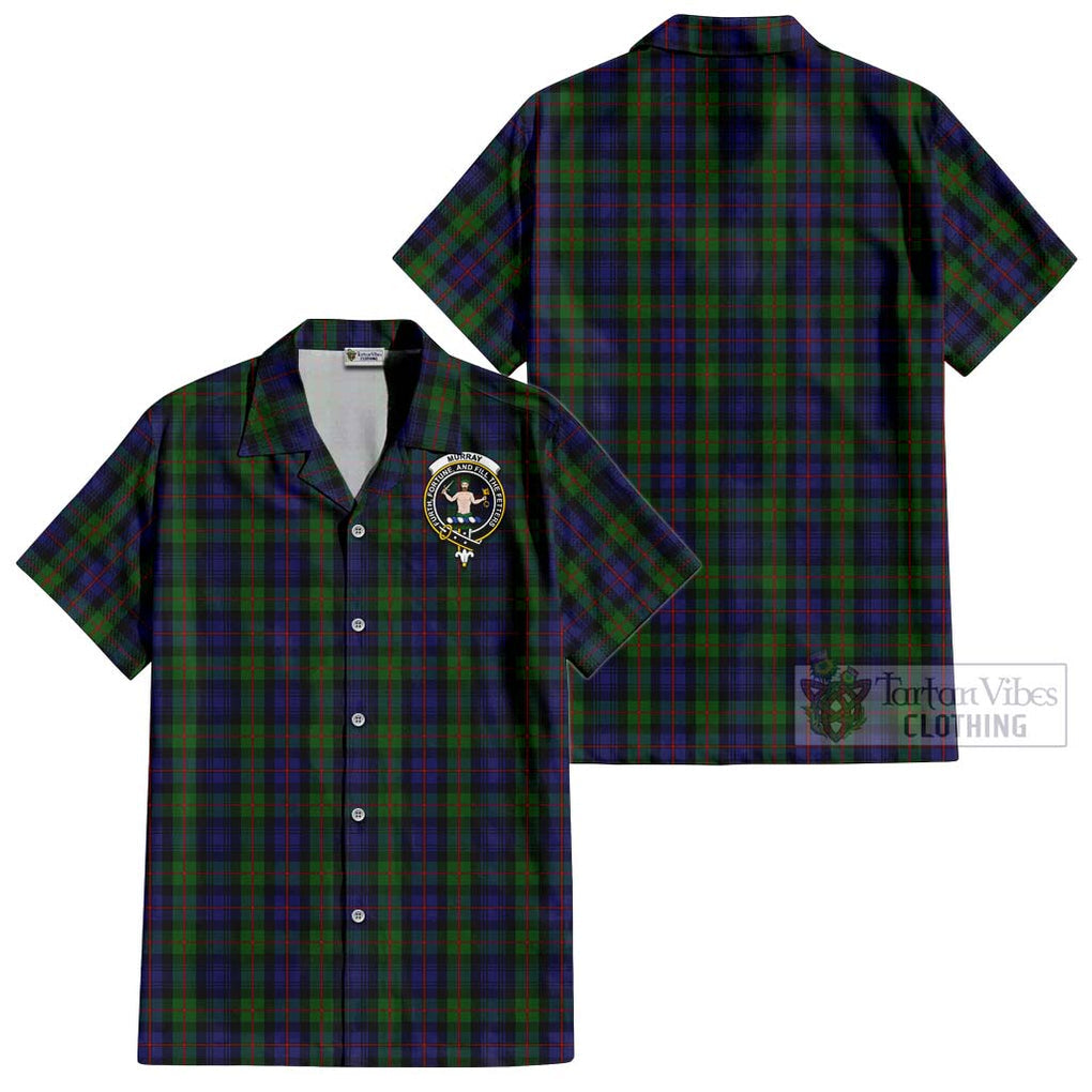 Murray Tartan Cotton Hawaiian Shirt with Family Crest Kid - Tartan Vibes Clothing