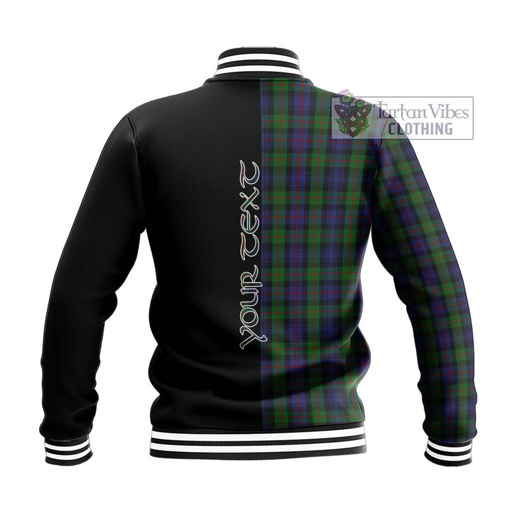 Murray Tartan Baseball Jacket with Family Crest and Half Of Me Style - Tartanvibesclothing Shop