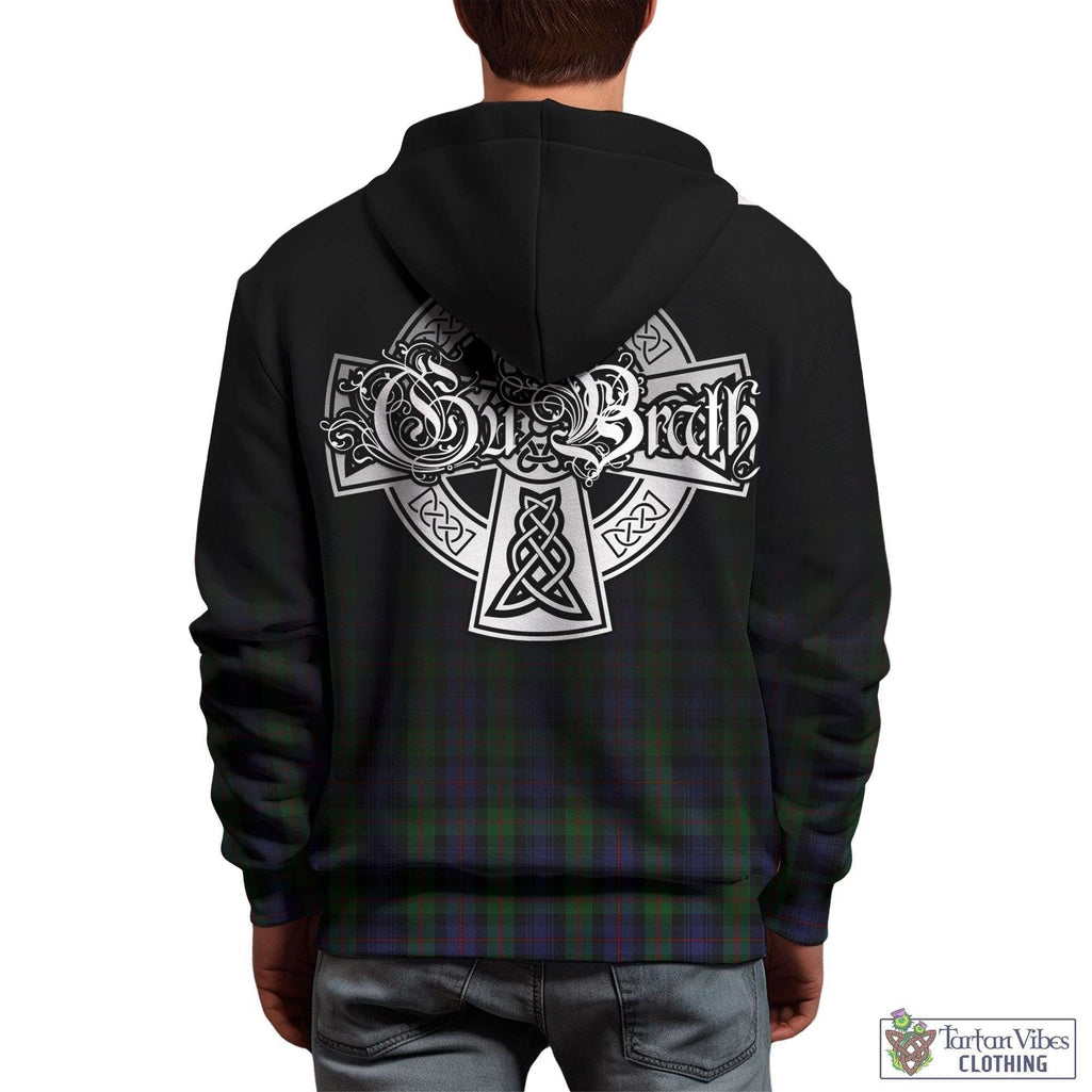 Tartan Vibes Clothing Murray of Atholl Tartan Hoodie Featuring Alba Gu Brath Family Crest Celtic Inspired