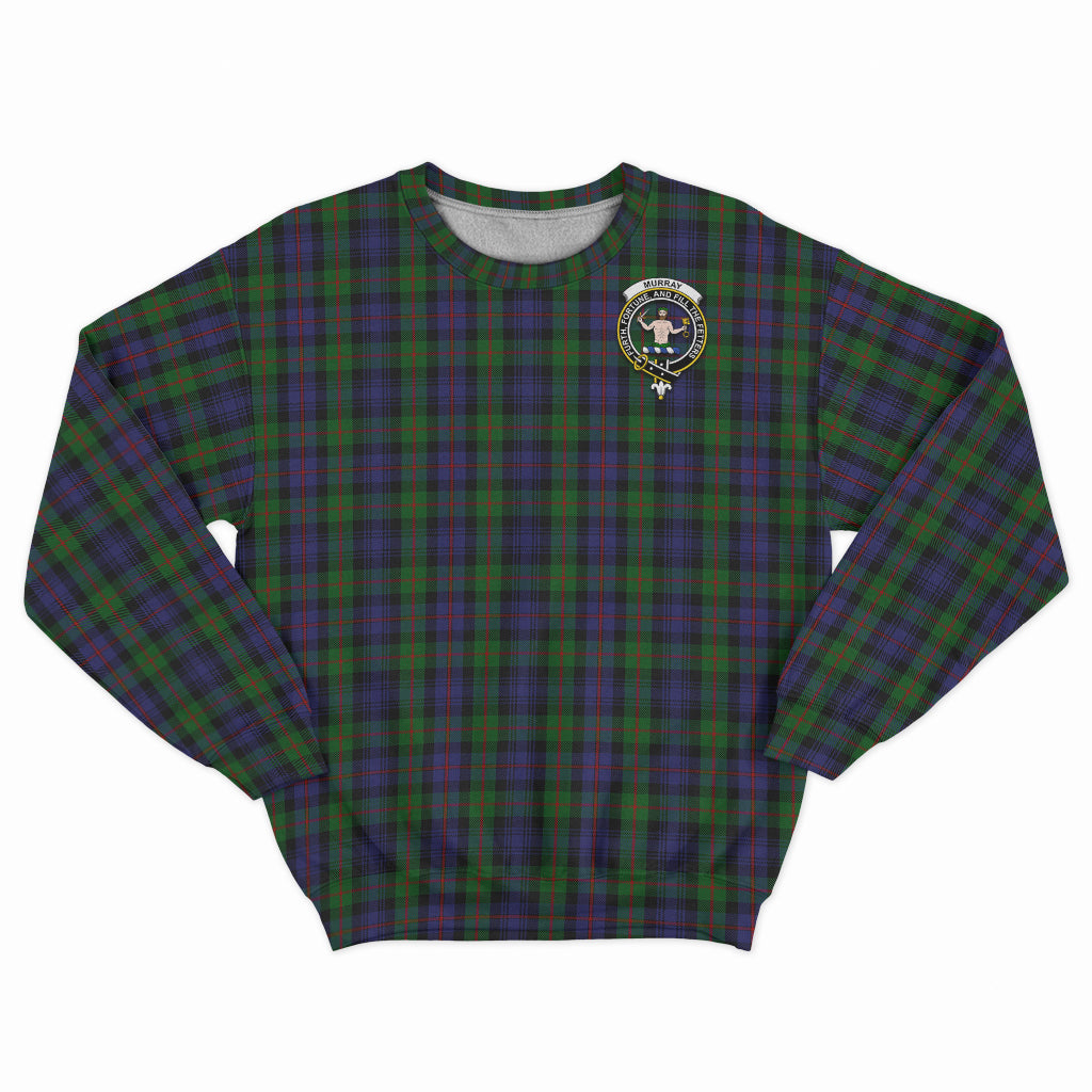 Murray Tartan Sweatshirt with Family Crest - Tartan Vibes Clothing