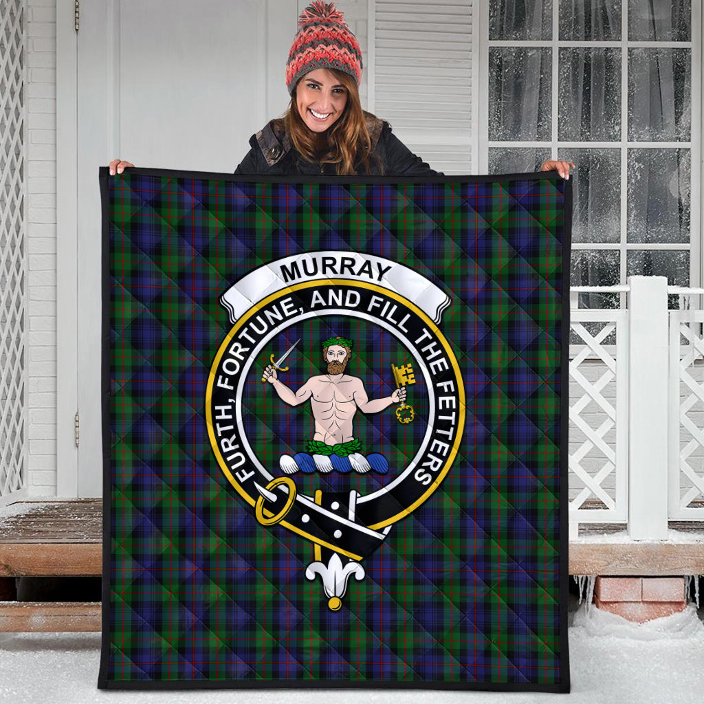 murray-of-atholl-tartan-quilt-with-family-crest