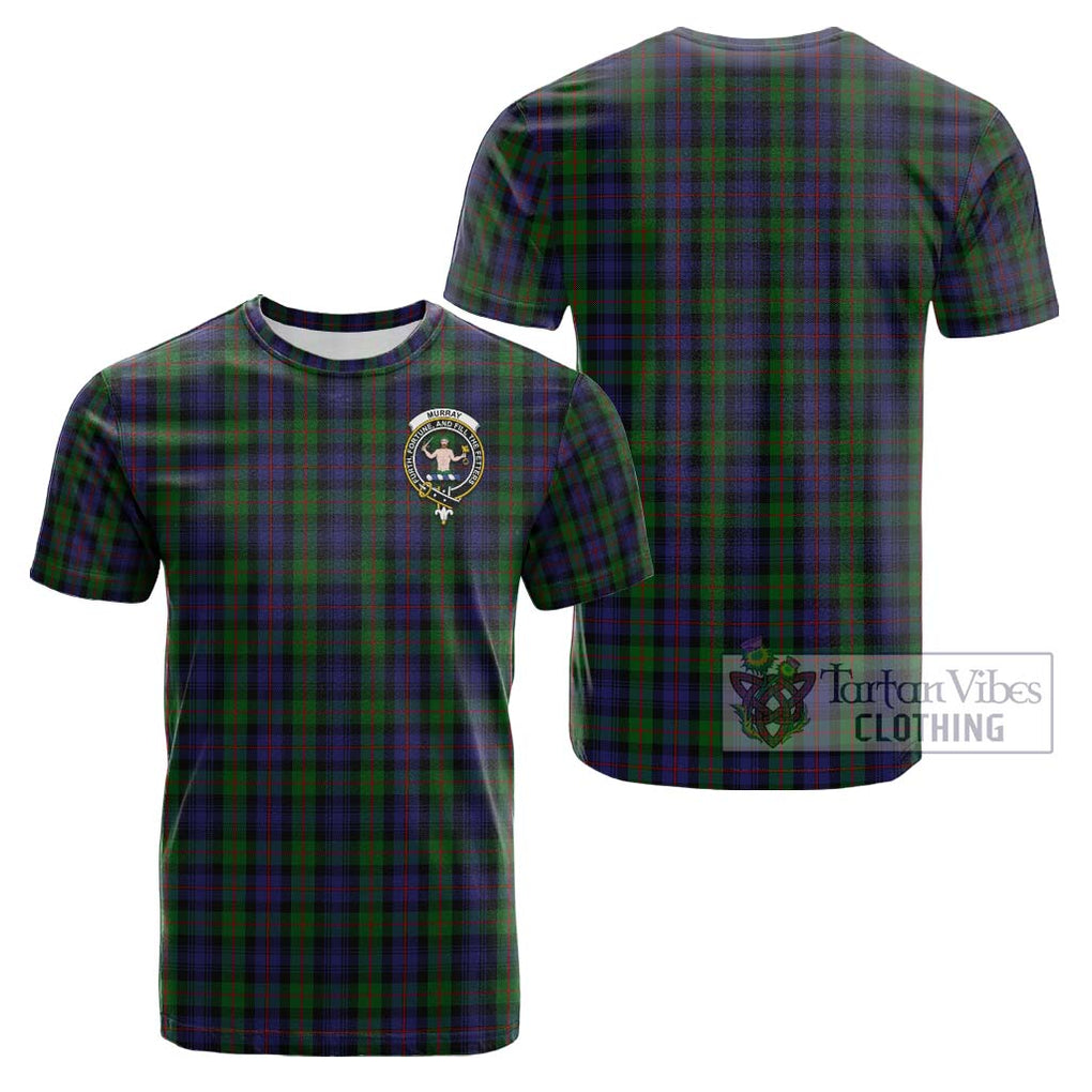 Murray Tartan Cotton T-Shirt with Family Crest Kid's Shirt - Tartanvibesclothing Shop