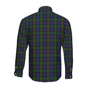 Murray Tartan Long Sleeve Button Up Shirt with Family Crest