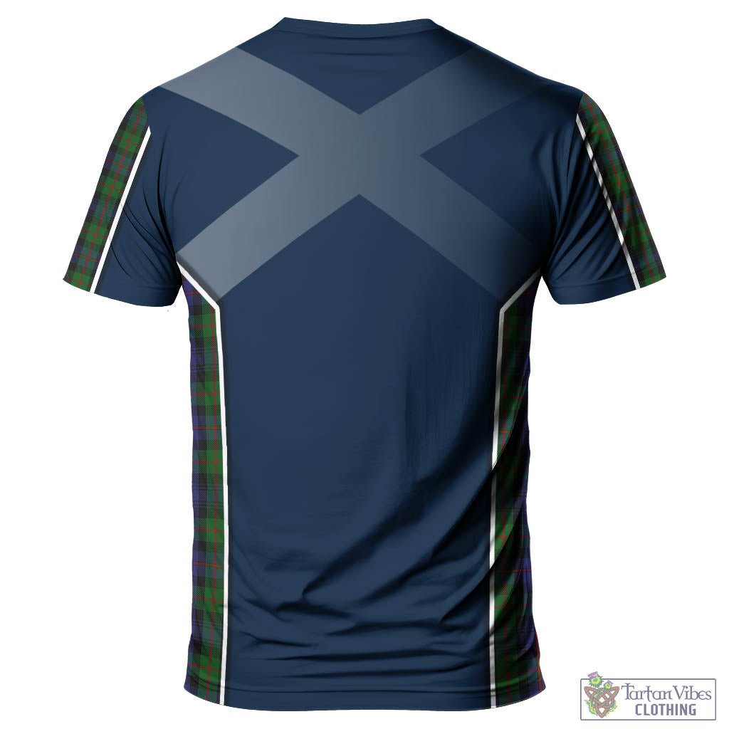 Tartan Vibes Clothing Murray of Atholl Tartan T-Shirt with Family Crest and Lion Rampant Vibes Sport Style