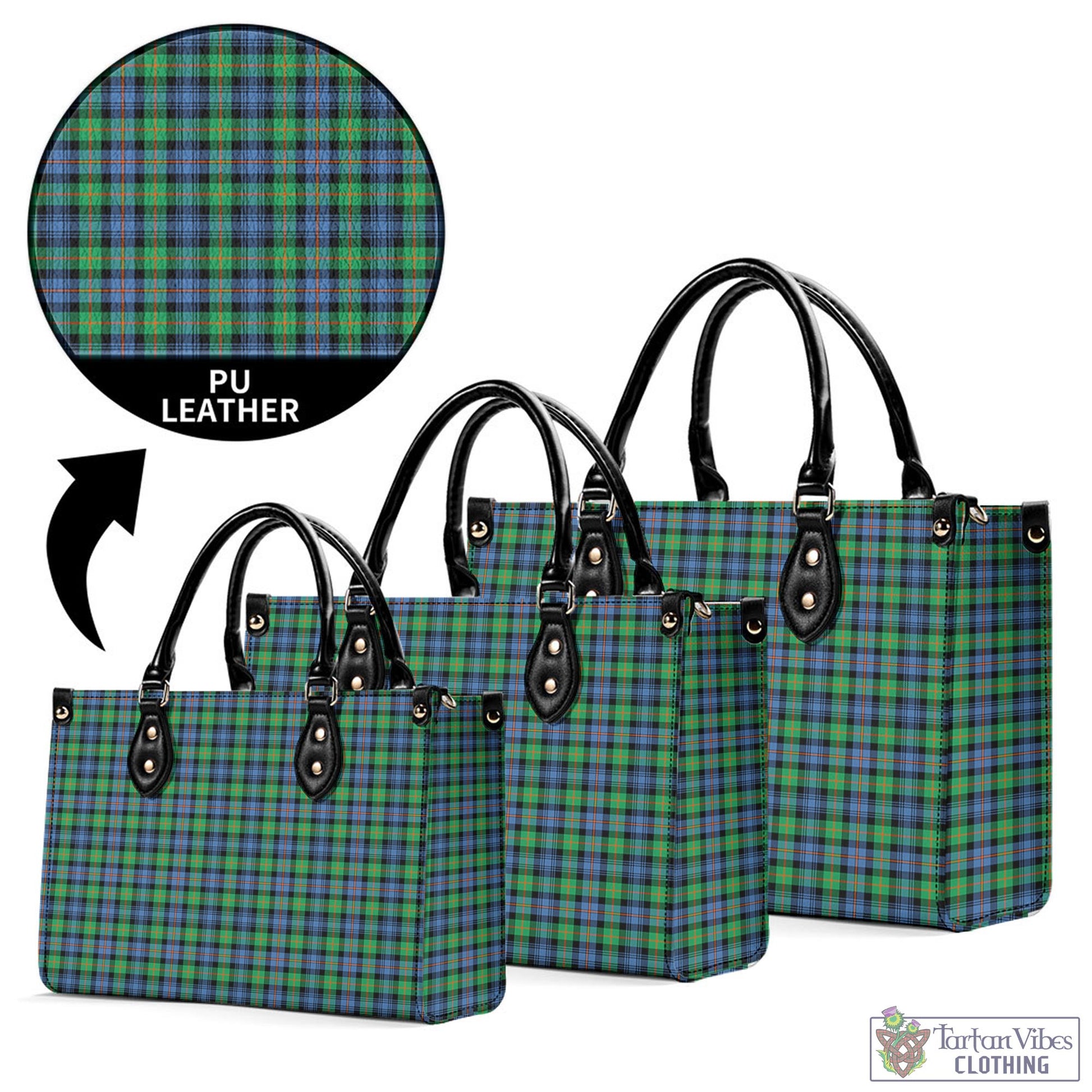 Tartan Vibes Clothing Murray of Atholl Ancient Tartan Luxury Leather Handbags