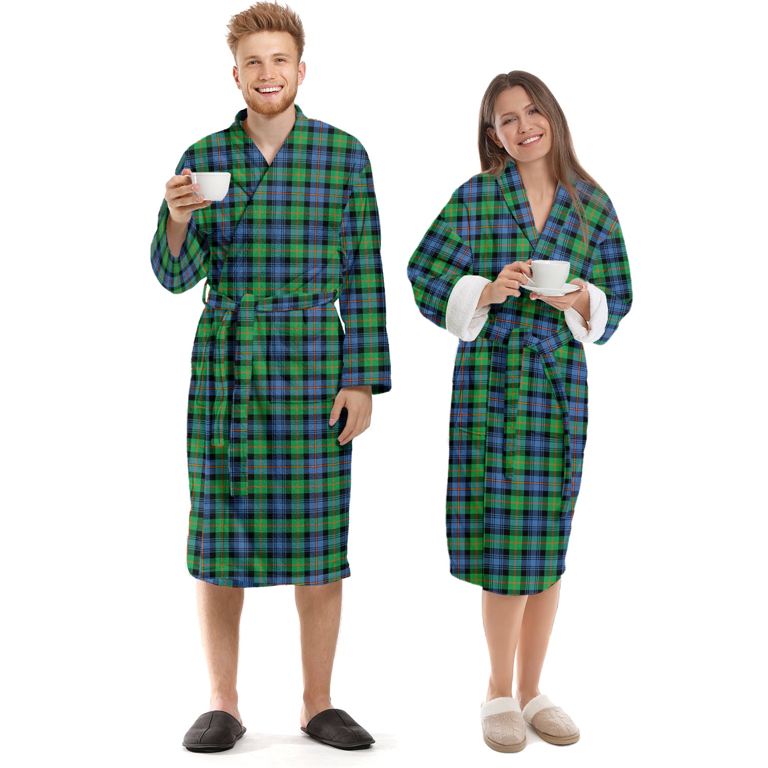 Murray of Atholl Ancient Tartan Bathrobe Unisex S - Tartan Vibes Clothing