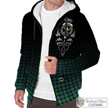 Murray of Atholl Ancient Tartan Sherpa Hoodie Featuring Alba Gu Brath Family Crest Celtic Inspired