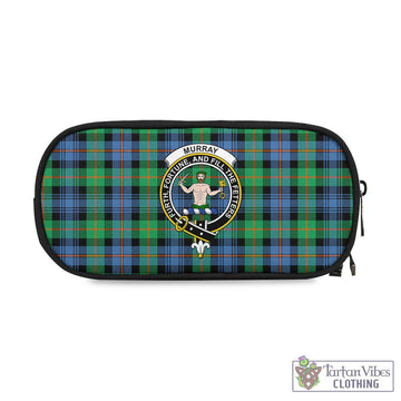 Murray of Atholl Ancient Tartan Pen and Pencil Case with Family Crest