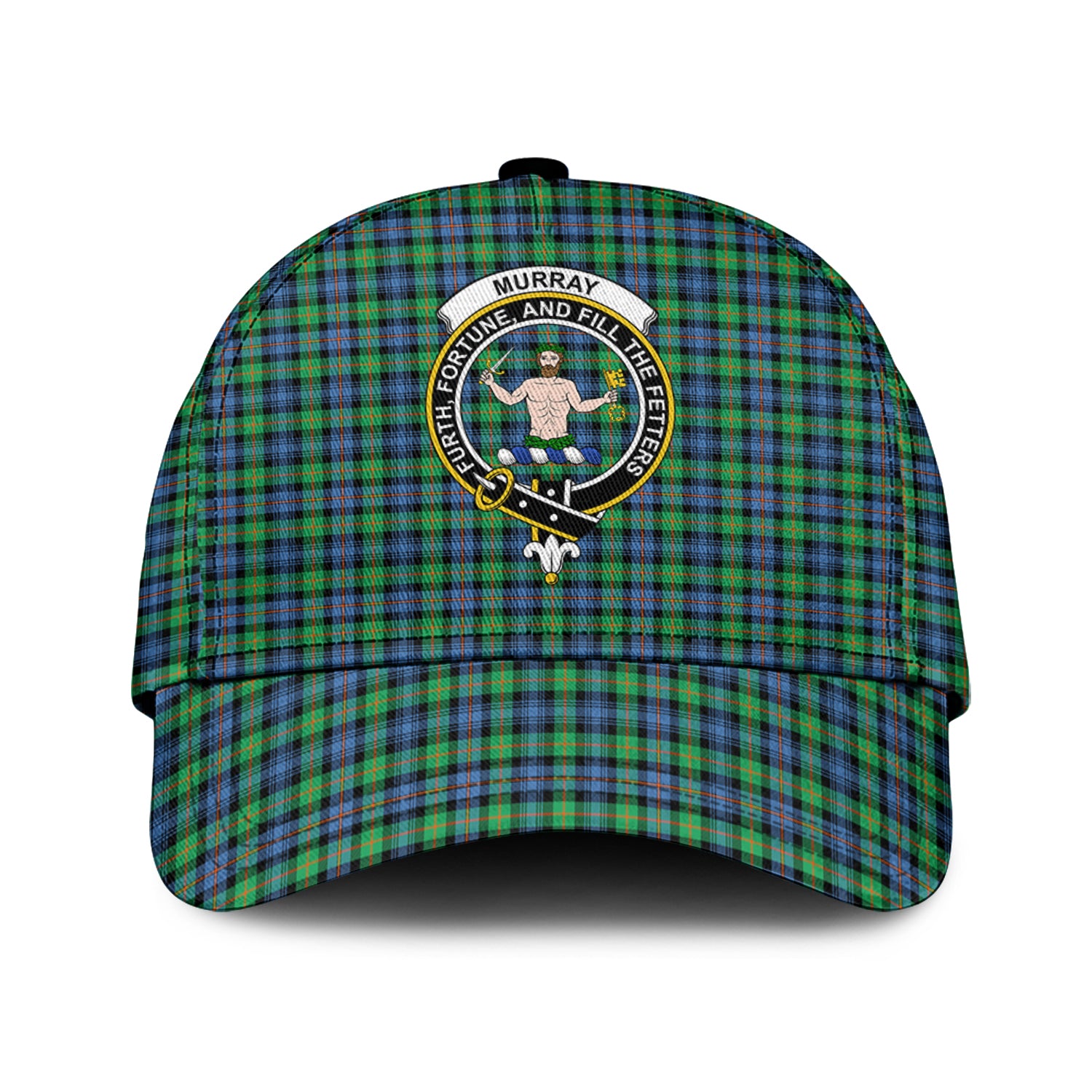 Murray of Atholl Ancient Tartan Classic Cap with Family Crest Classic Cap Universal Fit - Tartan Vibes Clothing