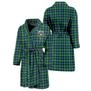 Murray of Atholl Ancient Tartan Bathrobe with Family Crest