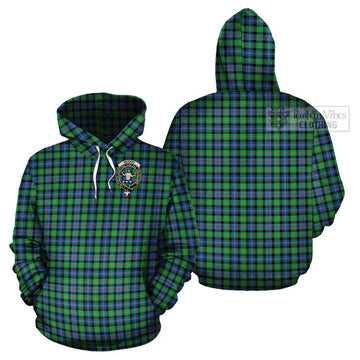 Murray of Atholl Ancient Tartan Cotton Hoodie with Family Crest