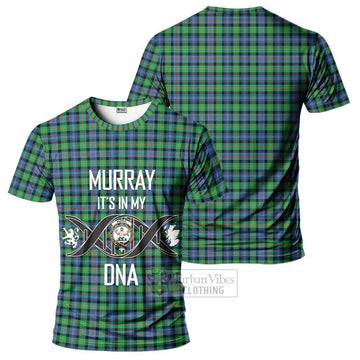 Murray of Atholl Ancient Tartan T-Shirt with Family Crest DNA In Me Style