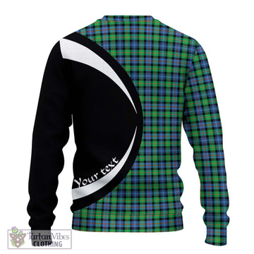 Murray of Atholl Ancient Tartan Ugly Sweater with Family Crest Circle Style