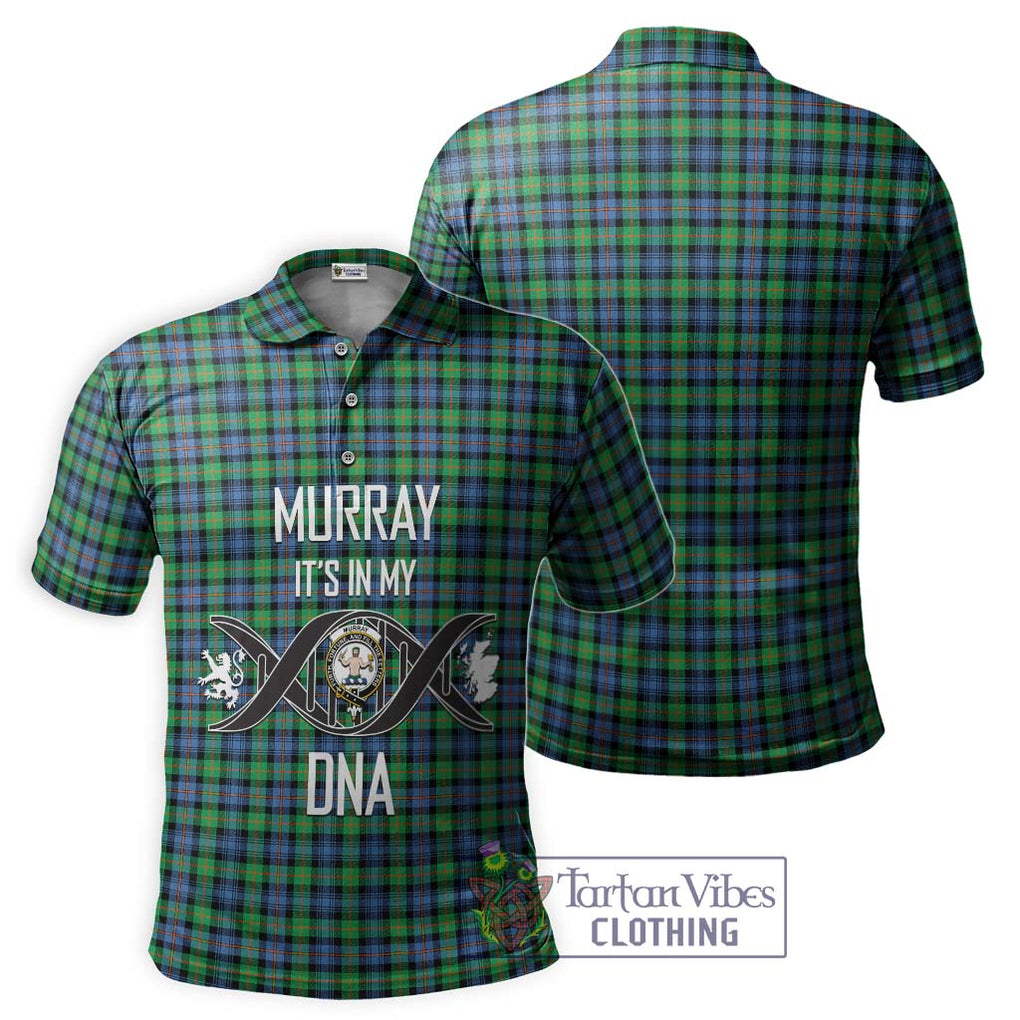 Murray of Atholl Ancient Tartan Polo Shirt with Family Crest DNA In Me Style - Tartanvibesclothing Shop