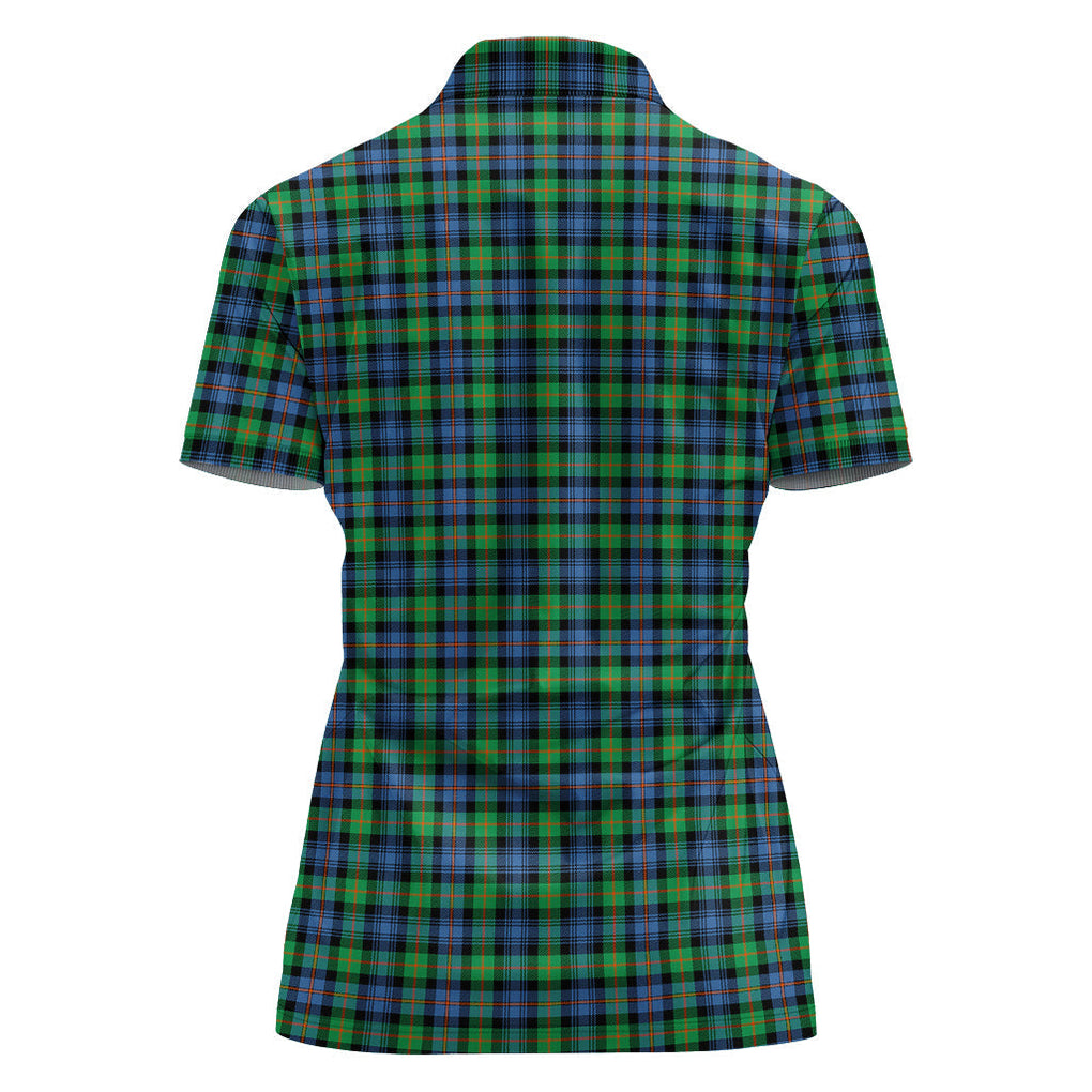 Murray of Atholl Ancient Tartan Polo Shirt with Family Crest For Women - Tartan Vibes Clothing