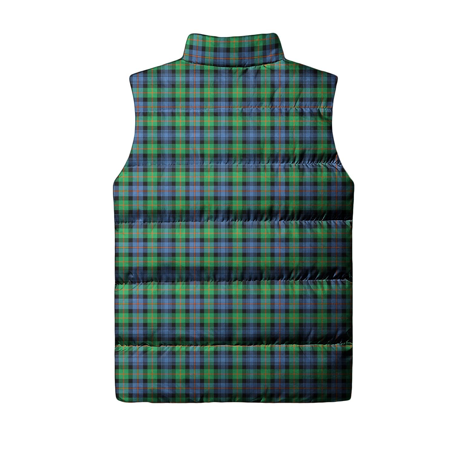 Murray of Atholl Ancient Tartan Sleeveless Puffer Jacket with Family Crest - Tartanvibesclothing