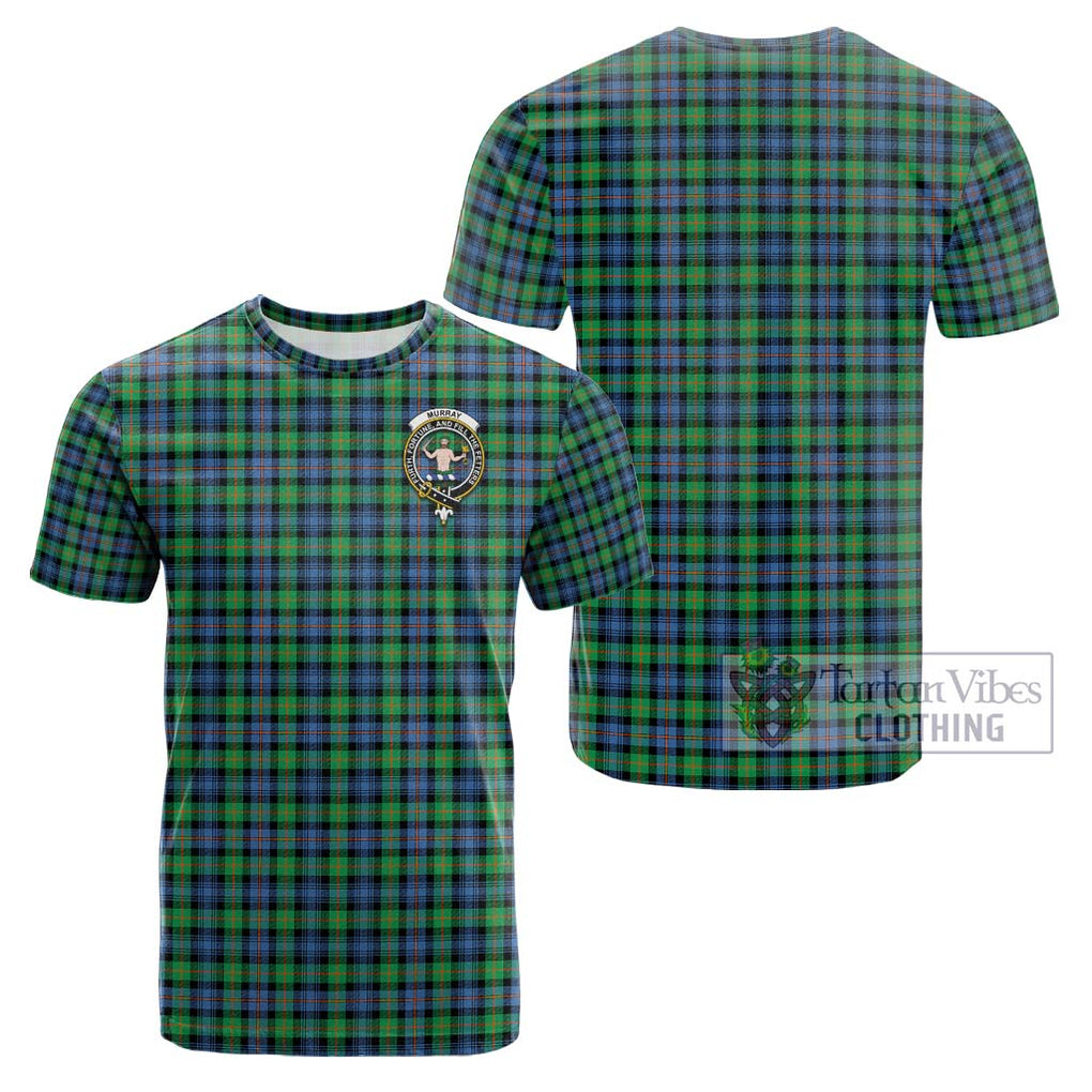 Murray of Atholl Ancient Tartan Cotton T-Shirt with Family Crest Kid's Shirt - Tartanvibesclothing Shop