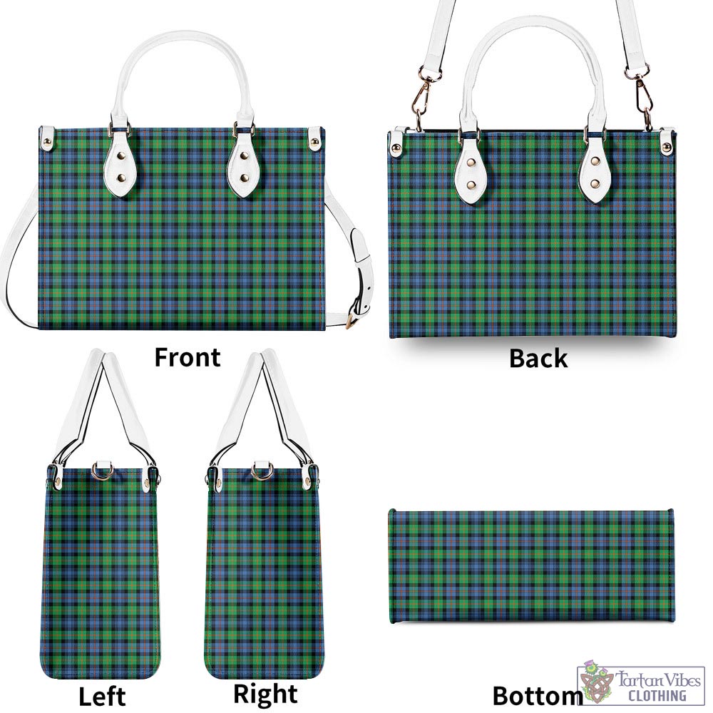 Tartan Vibes Clothing Murray of Atholl Ancient Tartan Luxury Leather Handbags