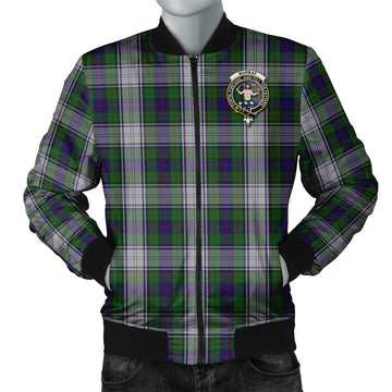 Murray of Atholl Dress Tartan Bomber Jacket with Family Crest