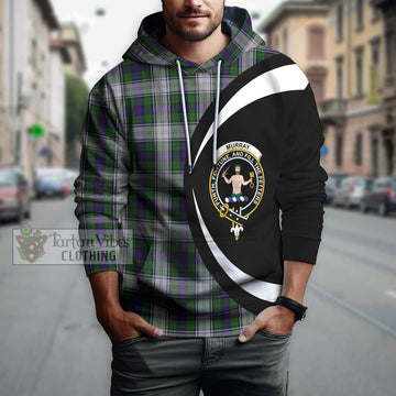 Murray of Atholl Dress Tartan Hoodie with Family Crest Circle Style